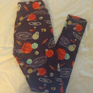 Science Planet Themed LuLaRoe OneSize Leggings